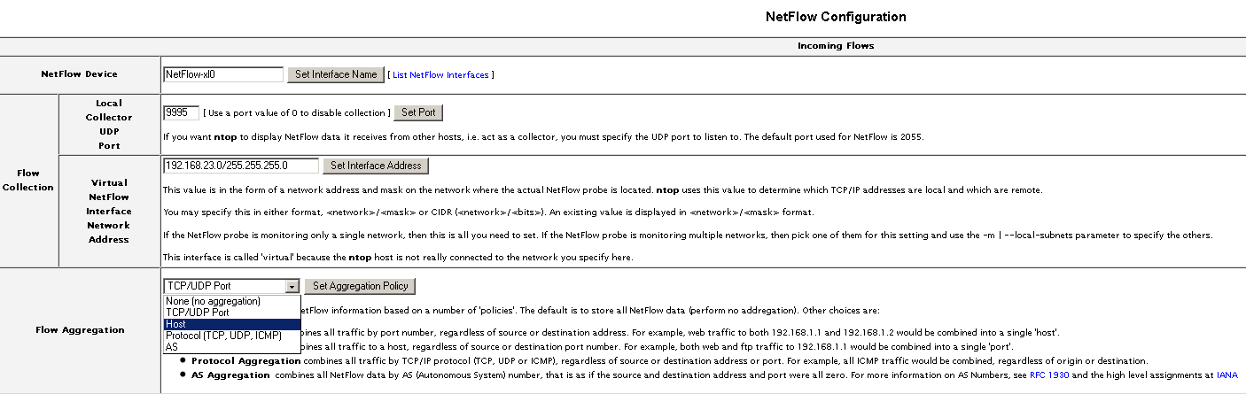 netflow-interface-cis4500-configuration